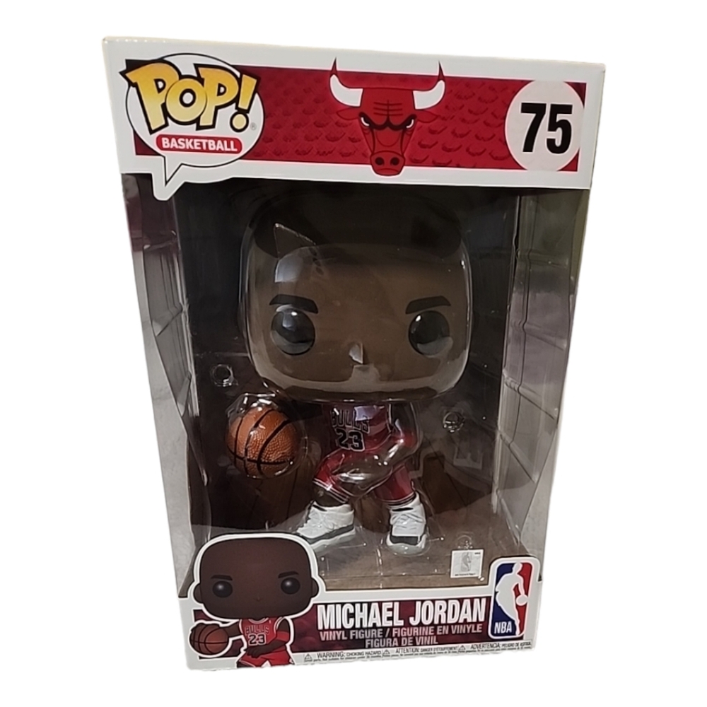 NIB - Funko Pop! Vinyl Jumbo 10" Michael Jordan 23 Red Chicago Bulls #75